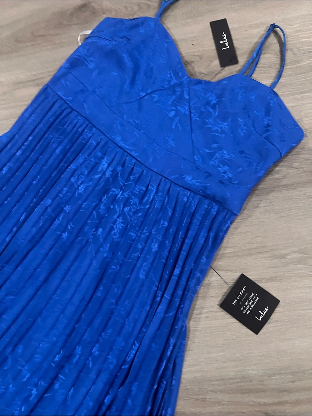 Lulu's Cobalt Blue Strappy Dress - Picture 14 of 16